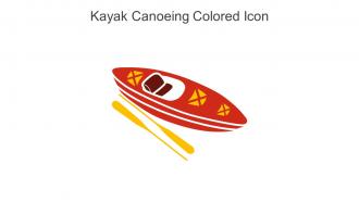 Kayak Canoeing Colored Icon In Powerpoint Pptx Png And Editable Eps Format