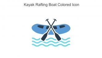 Kayak Rafting Boat Colored Icon In Powerpoint Pptx Png And Editable Eps Format