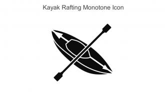 Kayak Rafting Monotone Icon In Powerpoint Pptx Png And Editable Eps Format