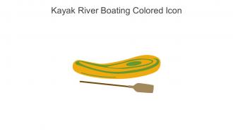 Kayak River Boating Colored Icon In Powerpoint Pptx Png And Editable Eps Format