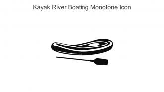 Kayak River Boating Monotone Icon In Powerpoint Pptx Png And Editable Eps Format