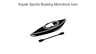 Kayak Sports Boating Monotone Icon In Powerpoint Pptx Png And Editable Eps Format
