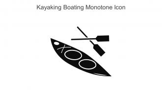 Kayaking Boating Monotone Icon In Powerpoint Pptx Png And Editable Eps Format