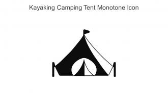 Kayaking Camping Tent Monotone Icon In Powerpoint Pptx Png And Editable Eps Format