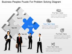 73849893 style puzzles matrix 4 piece powerpoint presentation diagram infographic slide