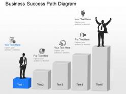 Kd business success path diagram powerpoint template