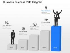 Kd business success path diagram powerpoint template