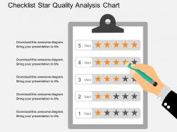 Kd Checklist Star Quality Analysis Chart Flat Powerpoint Design
