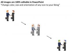 Ke business meeting relationship analysis flat powerpoint design
