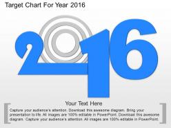 Ke target chart for year 2016 powerpoint template