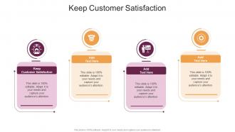 Keep Customer Satisfaction In Powerpoint And Google Slides Cpb