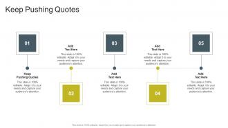 Keep Pushing Quotes In Powerpoint And Google Slides Cpb