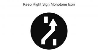 Keep Right Sign Monotone Icon In Powerpoint Pptx Png And Editable Eps Format