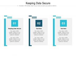 Keeping data secure ppt powerpoint presentation show visual aids cpb