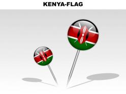 Kenya country powerpoint flags