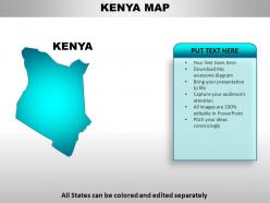 Kenya country powerpoint maps