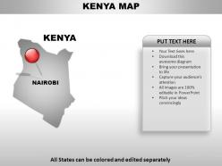 Kenya country powerpoint maps