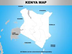 Kenya powerpoint maps