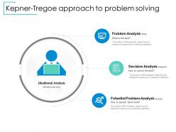 Kepner tregoe approach to problem solving problem analysis ppt powerpoint presentation diagram