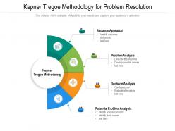 Kepner tregoe methodology for problem resolution