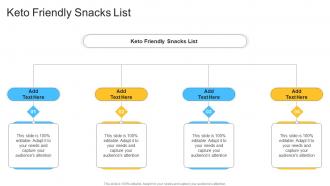 Keto Friendly Snacks List In Powerpoint And Google Slides Cpb