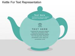 Kettle for text representation flat powerpoint design