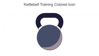Kettlebell Training Colored Icon in powerpoint pptx png and editable eps format