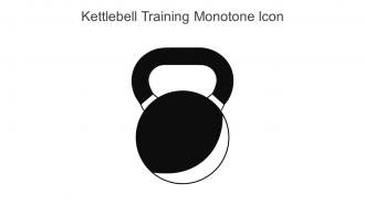 Kettlebell Training Monotone Icon in powerpoint pptx png and editable eps format