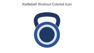 Kettlebell Workout Colored Icon in powerpoint pptx png and editable eps format