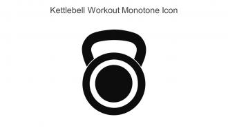 Kettlebell Workout Monotone Icon in powerpoint pptx png and editable eps format