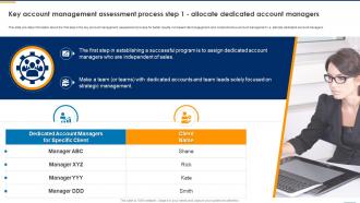 Key Account Management Assessment Process Step 1 Allocate Dedicated Key Account Management