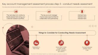 Key Account Management Assessment Process Step 5 Conduct Needs Assessment