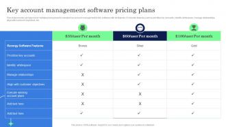 Key Account Management Software Pricing Plans Complete Guide Of Key Account Management Strategy SS V
