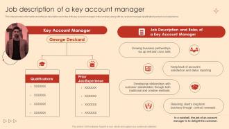 Key Account Management Strategies Job Description Of A Key Account Manager