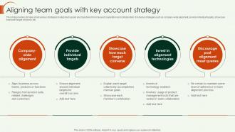Key Account Strategy Aligning Team Goals With Key Account Strategy Strategy SS V
