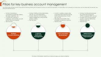 Key Account Strategy Pillars For Key Business Account Management Strategy SS V