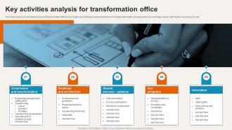 Key Activities Analysis For Transformation Office