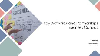 Key Activities And Partnerships Business Canvas PPT Structure AT