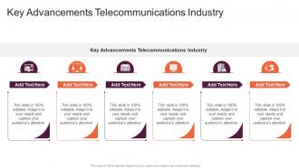 Key Advancements Telecommunications Industry In Powerpoint And Google Slides Cpb