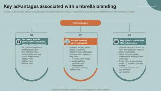 Key Advantages Associated Boosting Product Corporate And Umbrella Branding SS V