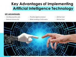 Key advantages of implementing artificial intelligence technology
