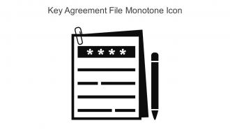 Key Agreement File Monotone Icon In Powerpoint Pptx Png And Editable Eps Format