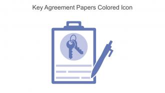 Key Agreement Papers Colored Icon In Powerpoint Pptx Png And Editable Eps Format