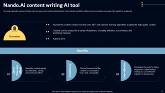 Key AI Powered Tools Used In Key Industries Powerpoint Presentation Slides AI SS V Idea Appealing