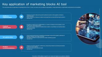 Key Application Of Marketing Blocks Ai Tool Comprehensive Guide To Use AI SS V