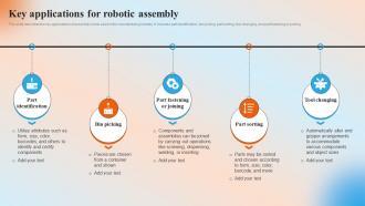 Key Applications For Robotic Assembly Automation In Manufacturing IT