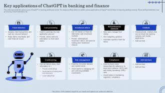 Key Applications Of ChatGPT In Banking ChatGPT Integration Into Web Applications