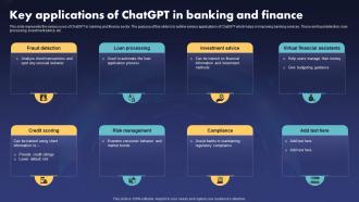 Key Applications Of ChatGPT V2 In Banking And Finance