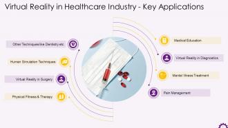 Key Applications Of Virtual Reality In Healthcare Industry Training Ppt