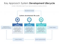 Key approach system development lifecycle